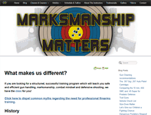 Tablet Screenshot of marksmanshipmatters.com